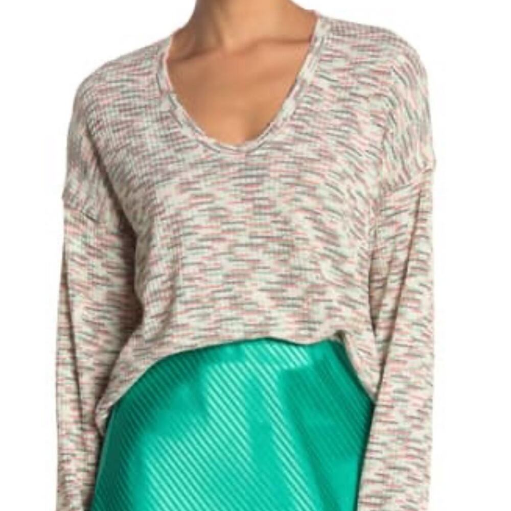 Code X Mode Green Multi Space Dye Sweater Size Large